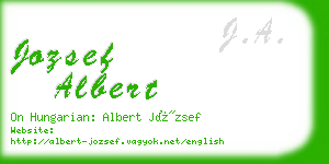 jozsef albert business card